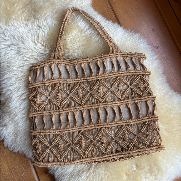 vintage Handbags - Vintage Woven Basket Purse